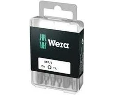 Grąžtas Wera 867/1 DIY SiS - 10 pc(s) - Torx Plus - TX10 - Nerūdijantis plienas - CE - GS - DVE - 2.5 cm