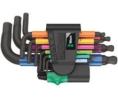 Šešiakampių raktų rinkinys WERA 950/9 Hex-Plus Multicolor