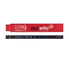 Sulankstomas metras WIHA Longlife Plus Composite (2 m, 10 segmentų)