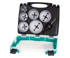 Wolfcraft BiM skylių pjūklų komplektas 40 - 86 mm - elektros instaliacijai