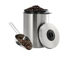 Xavax POJEMNIK ZE STALI NIERDZEWNEJ DO KAWY O POJEMNOŚCI 1 KG Z MIARKĄ