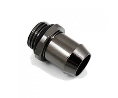 XSPC jungtis tiesi G1/4 colio AG iki 13 mm ID – chromo juoda