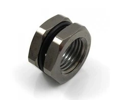 XSPC Case Pass-Through G1/4 inch – chrome juodas