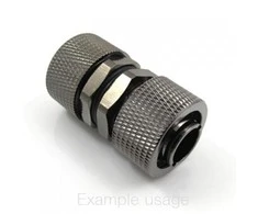 XSPC Case Pass-Through G1/4 inch – chrome juodas