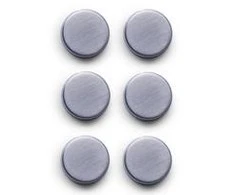 PIECES Magnetai užrašams, nerūdijančio plieno, 6 vnt., ZELLER