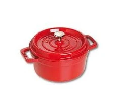 Staub La Cocotte 20cm apvalus, vyšnia, ketaus