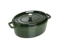 Puodas STAUB żeliwny owalny 6.7 ltr žalia universalus