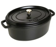 STAUB kepimo indas Oval Cocotte, 33 cm, Juodas