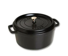 STAUB kepimo indas Round Cocotte, 28 cm, Juodas