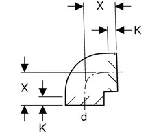 Alkūnė HDPE DN160 88.5° Geberit #369.088.16.1