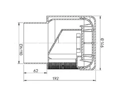 Hl Hutterer Lechner Alsuoklis kanalizac.Dn110 37L/sek HL900N ECO