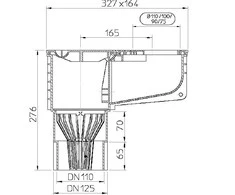 Hl Hutterer Lechner Stogo nuotekio surinkimo piltuvas juodas HL660E