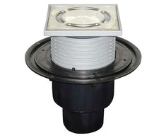 Hl Hutterer Lechner Trapas vidaus patalpoms DN50/75/110 vertikalus su sausu sifonu "Primus mėlynas", 123x123mm/115x115mm