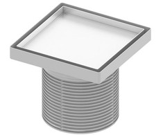 TECEdrainpoint S viršutinė trapo dalis, 150 mm, su grotelėmis įkijuojamai plytelei