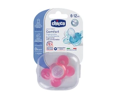 CHICCO PHYSIO COMFORT Silikoonist lutt, 6-12m (Roosa)