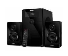 Kompiuterio kolonėlės Speakers SVEN MS-2250, juodas (80W, FM, USB/SD, Ekranas, RC, Bluetooth), SV-016722