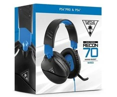 Žaidimų ausinės Turtle Beach Recon 70, skirta PS4, Juoda-mėlyna