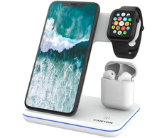 Universalus Belaidis įkroviklis Canyon 3in1 Wireless Charger WS-302, tinka vienu metu įkrauti Apple Watch, iPhone ir Airpods