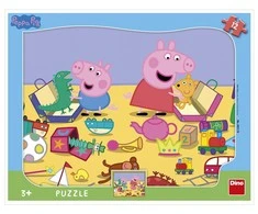 Dino Dėlionė 12 vnt. - Kiaulytė Peppa