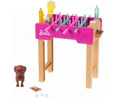 Barbie Barbė – futbolo stalas ir mini žaidimų rinkinys augintiniui (GRG77)