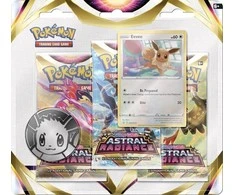 Pokémon Astral Radiance blisteris 3 booster + Eevee korta (anglų k.)