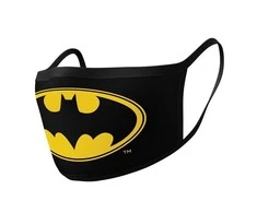 Licenced Batman (Logo) apsauginė veido kaukė 2vnt