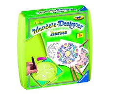 Ravensburger kūrybinis rinkinys „Mini Mandala-Designer: Žirgai“, nuo 6 m.