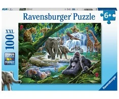 Ravensburger Dėlionė 100 vnt. - Džiunglių šeima