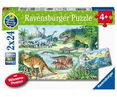 Ravensburger Dėlionė 2x24 vnt. - Dinozaurai