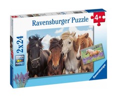 Ravensburger Dėlionė 2x24 vnt. - Arkliai