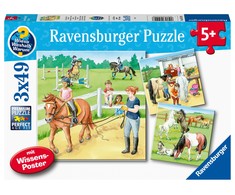 Ravensburger Dėlionė 3x49 vnt. - Arkliai