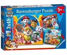 Ravensburger Dėlionė 3x49vnt. - Šunyčiai patruliai (PAW Patrol)