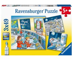 Ravensburger Dėlionė 3x49 vnt. - Kosminė misija