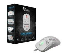 Itin lengva žaidimų pelė White Shark Galahad White, 72g