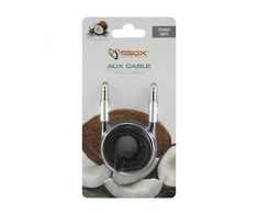 Sbox Technology Sbox 3535-1.5W AUX kabelis 3.5mm To 3.5mm Coconut Baltas