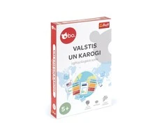 BO Izglītojošā galda spēle "Valstis un karogi" (Latviešu val.)