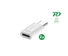 4smarts „Lightning“ į USB-C PD 27 W adapterių rinkinys, 2 vnt., be OTG ir audio funkcijos