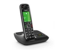 Stacionarus belaidis telefonas Gigaset E720 A, su atsakikliu, juodas