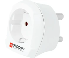 Kelioninis kištukų adapteris „Skross Combo World to South Africa“, skirtas Pietų Afrikos ir europietiškiems lizdams, 16 A, baltas (1.500202-E)