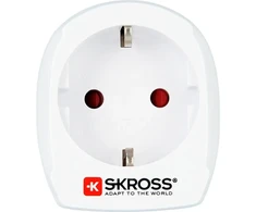 Kelioninis kištukų adapteris „Skross Combo World to South Africa“, skirtas Pietų Afrikos ir europietiškiems lizdams, 16 A, baltas (1.500202-E)