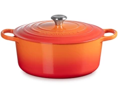 Le Creuset Signature Casserole apvalus puodas, 26 cm | spalva: oranžinė