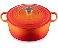 Le Creuset Signature Casserole apvalus puodas, 26 cm | spalva: oranžinė