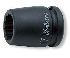 1/2" dvylikakampė smūginė galvutė KOKEN 14405M 14 mm