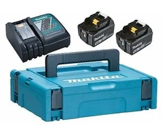 Makita Akumuliatorių ir kroviklio komplektas LXT® 197624-2 18V • BL1850B x2 • DC18RC • LXT®
