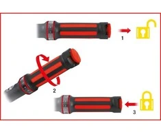215 dalių įrankių vežimėlis KS TOOLS RACINGline, 7 stalčiai, su priedais