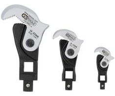 3 dalių reguliuojamų antgalių rinkinys KS TOOLS