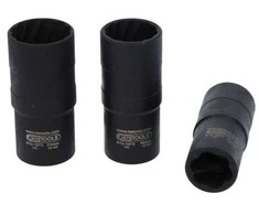3-jų dalių galvutės sugadintiems varžtams KS TOOLS 17-21mm