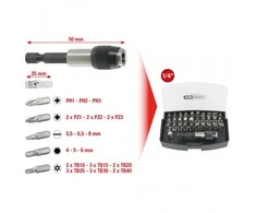 32 dalių sukimo antgalių rinkinys KS TOOLS