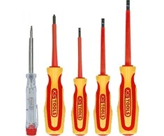 5-ių atsuktuvų rinkinys elektrikui KS TOOLS