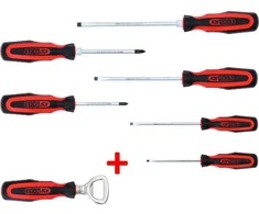6 dalių atsuktuvų rinkinys KS TOOLS su priedu